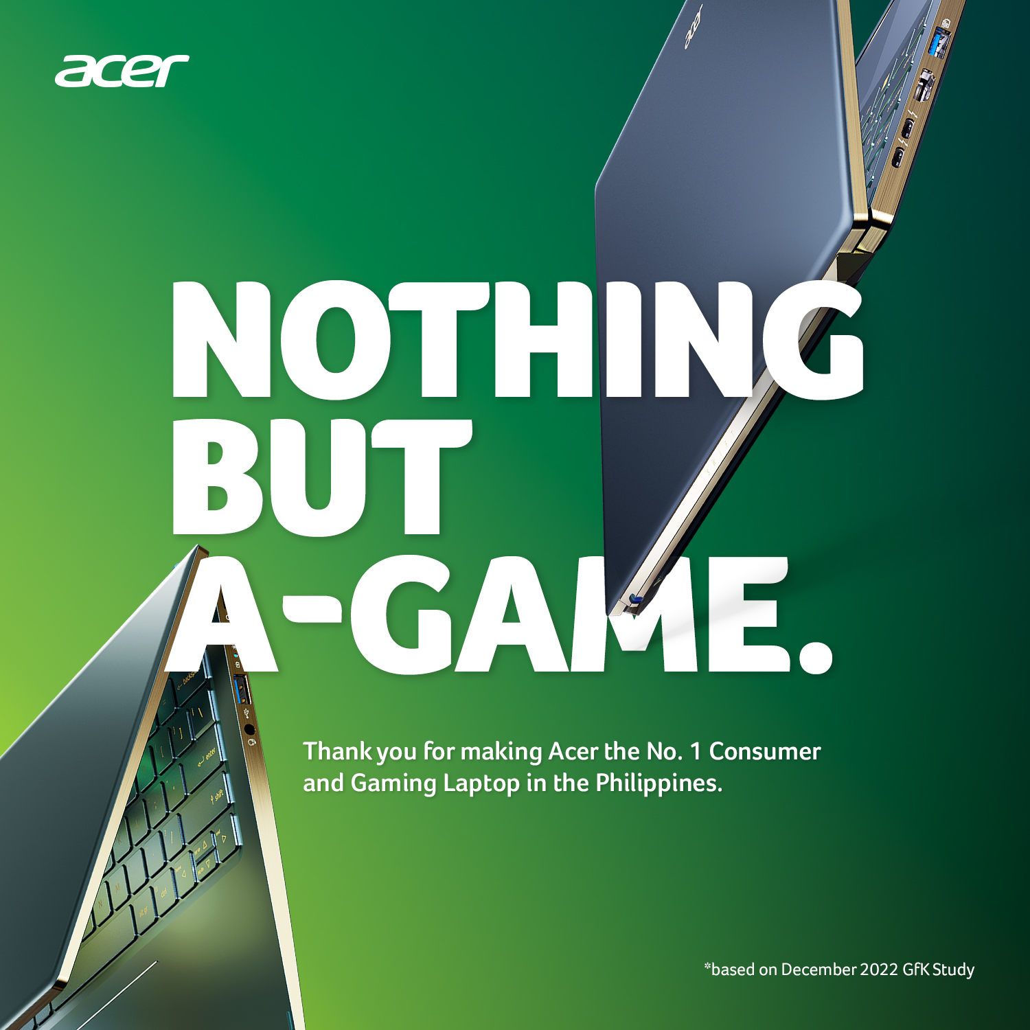 Acer No.1 Consumer and Gaming Notebook Brand in the Philippines LEVYousa